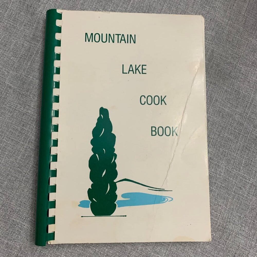 VIntage Mountain Lake Cookbook By Peggy Batchelder Coil Binding 1989 Edition